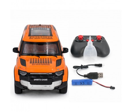 Радиоуправляемая металлическая машина Land Rover Defender 1:22 - HCL-3810-ORANGE