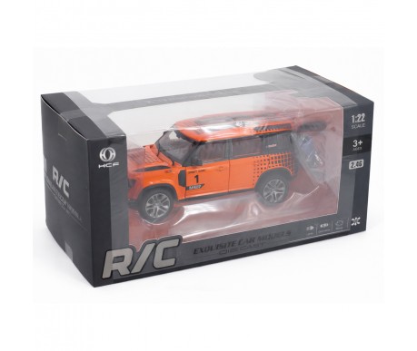 Радиоуправляемая металлическая машина Land Rover Defender 1:22 - HCL-3810-ORANGE