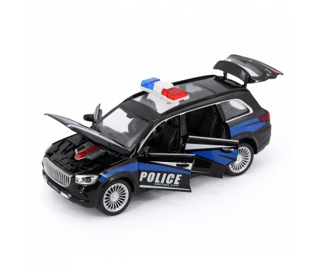 Радиоуправляемая металлическая полицейская машина Maybach GLS 1:22 - HCL-3605-BLACK