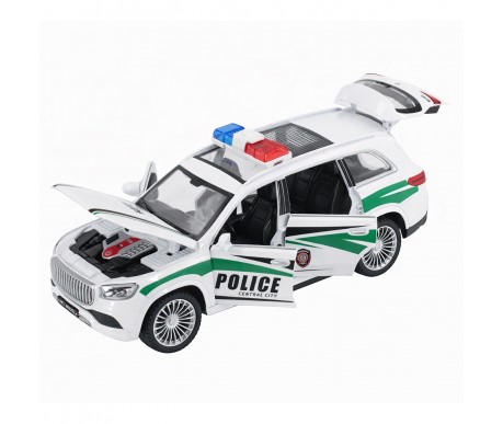 Радиоуправляемая металлическая полицейская машина Maybach GLS 1:22 - HCL-3605-WHITE