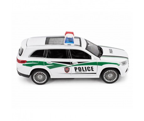 Радиоуправляемая металлическая полицейская машина Maybach GLS 1:22 - HCL-3605-WHITE