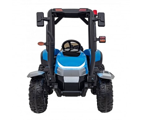 Детский электромобиль трактор с прицепом (синий, EVA, 4WD, пульт, 24V) - BLT-206C-4WD-24V-BLUE