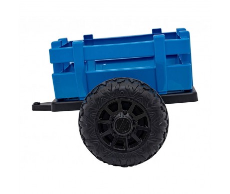 Детский электромобиль трактор с прицепом (синий, EVA, 4WD, пульт, 24V) - BLT-206C-4WD-24V-BLUE