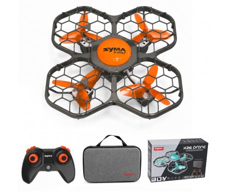 Квадрокоптер Syma X26PRO-E оранжевый с сумкой - SYMA-X26PRO-ER