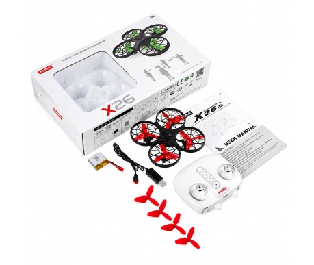 Радиоуправляемый квадрокоптер Syma X26 красный RTF 2.4G - SYMA-X26-RED