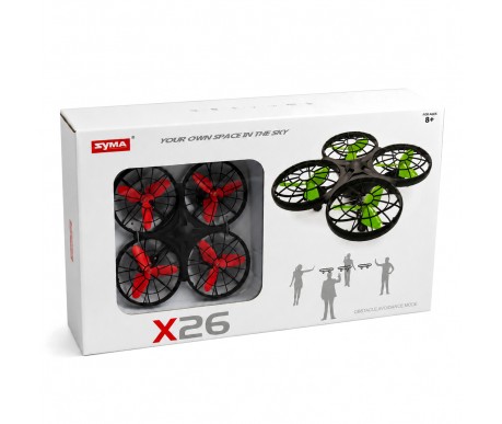 Радиоуправляемый квадрокоптер Syma X26 красный RTF 2.4G - SYMA-X26-RED