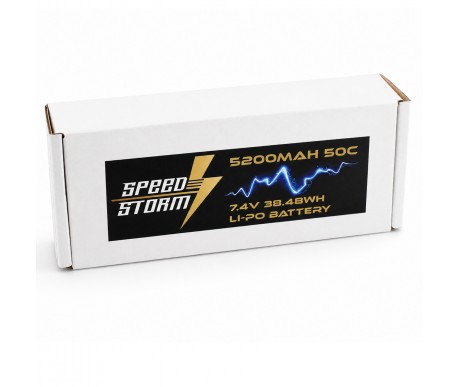 Аккумулятор Speed Storm Li-Po 7.4V 50C 5200 mAh Hard Case разъем XT90 - SS-2S5200-50-XT90