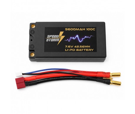 Аккумулятор Speed Storm Li-PoHV 7.6V 100C 5600 mAh Hard SP разъем T-plug (Deans) - SS-HV2S5600-100-D