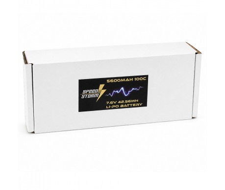 Аккумулятор Speed Storm Li-PoHV 7.6V 100C 5600 mAh Hard SP разъем T-plug (Deans) - SS-HV2S5600-100-D