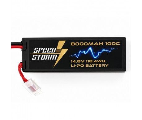 Аккумулятор Speed Storm Li-Po 14.8V 100C 8000 mAh Hard Case разъем XT60 - SS-4S8000-100-XT60