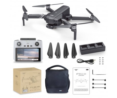 Квадрокоптер SJRC F11 S3 XR, пульт с экраном 3-AXIS 4K EIS 5G 10KM GPS