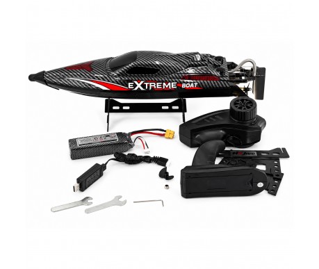Радиоуправляемый катер Black Extreme (48 см, 55 км/ч, Brushless) - HJ816PRO-CARBON-BLACK