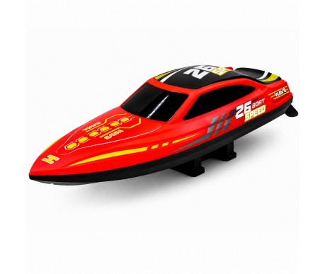 Радиоуправляемый катер NeptuBlade (25 км/ч, 32 см, 30 мин, 7 видов подсветки) - HJ826B-RED