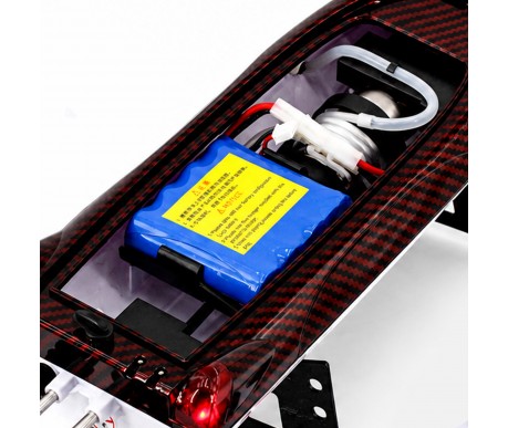 Радиоуправляемый катер Red SuNew с сумкой (47 см, 35 км/ч, акб 3000 mAh) - HJ806B-CARBON-RED