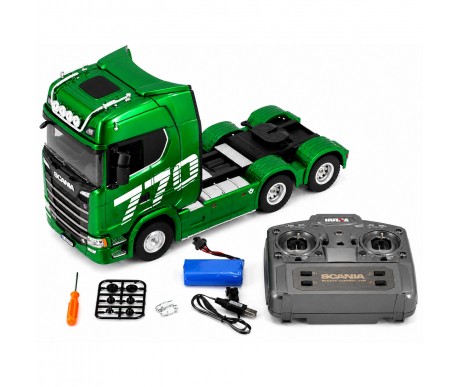 Радиоуправляемый тягач Scania HUINA масштаб 1:18 - HN1501-GREEN