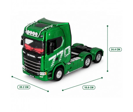 Радиоуправляемый тягач Scania HUINA масштаб 1:18 - HN1501PRO-GREEN