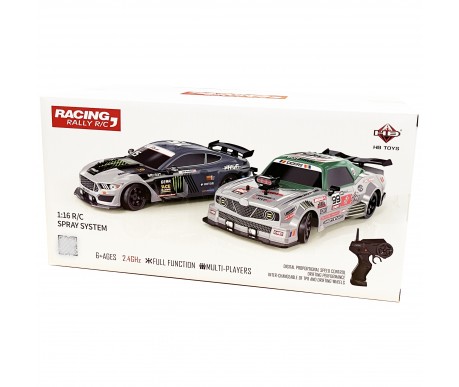 Радиоуправляемая машина для дрифта HB Ford Mustang (4WD, свет, пар, акб, 1:16) - SC16A05-1