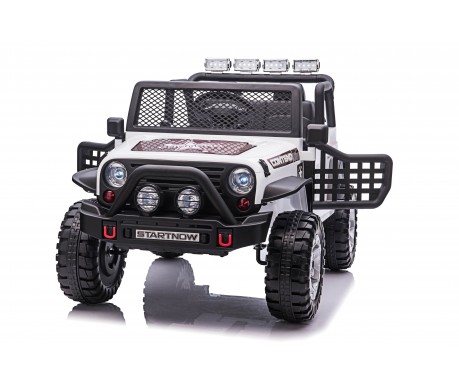 Детский электромобиль джип XMX с полным приводом (белый, EVA, 12V) - XMX618-4WD-WHITE