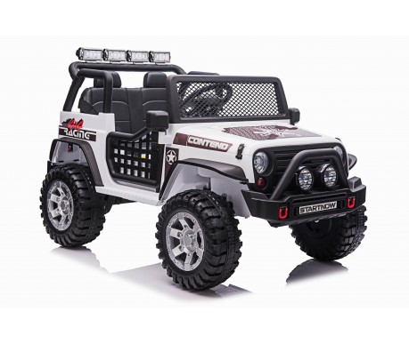 Детский электромобиль джип XMX с полным приводом (белый, EVA, 12V) - XMX618-4WD-WHITE