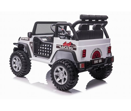 Детский электромобиль джип XMX с полным приводом (белый, EVA, 12V) - XMX618-4WD-WHITE