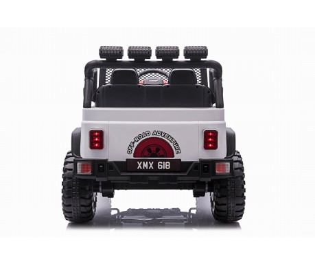 Детский электромобиль джип XMX с полным приводом (белый, EVA, 12V) - XMX618-4WD-WHITE