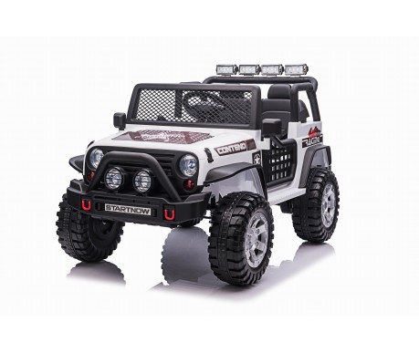 Детский электромобиль джип XMX с полным приводом (белый, EVA, 12V) - XMX618-4WD-WHITE