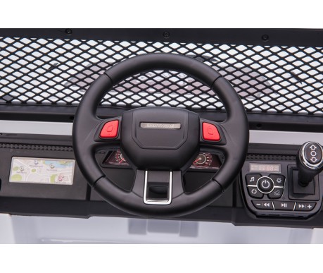 Детский электромобиль джип XMX с полным приводом (белый, EVA, 12V) - XMX618-4WD-WHITE