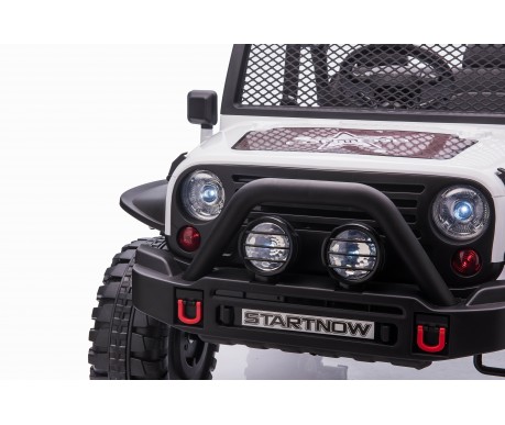 Детский электромобиль джип XMX с полным приводом (белый, EVA, 12V) - XMX618-4WD-WHITE