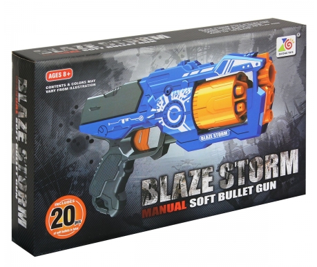 Пистолет "BlazeStorm" с мягкими пулями - 7092