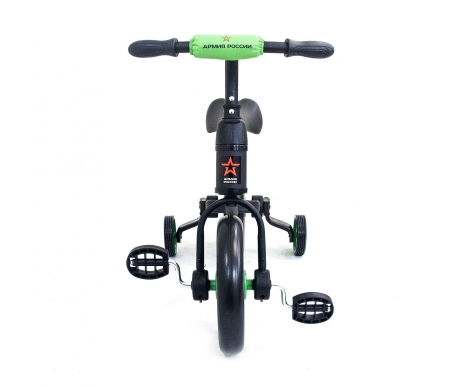 Детский беговел/велосипед ''Тактический'' (зеленый) - АР-03002