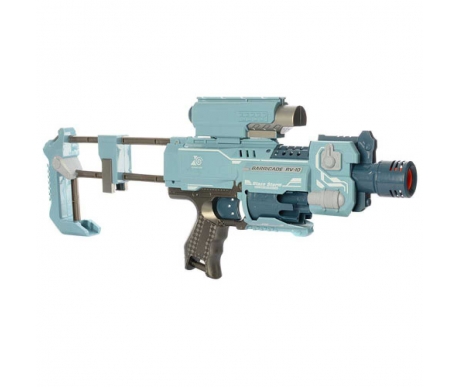 Пистолет с мягкими пулями и фонариком на батарейках "BlazeStorm" - ZC7083