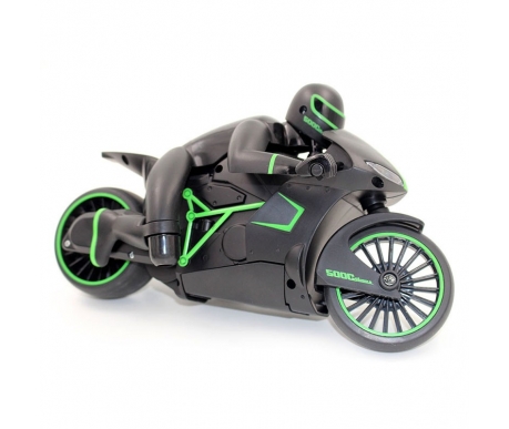 Радиоуправляемый черно-зеленый мотоцикл ZC333 4CH 1:12 2.4G - 333-MT01B-G