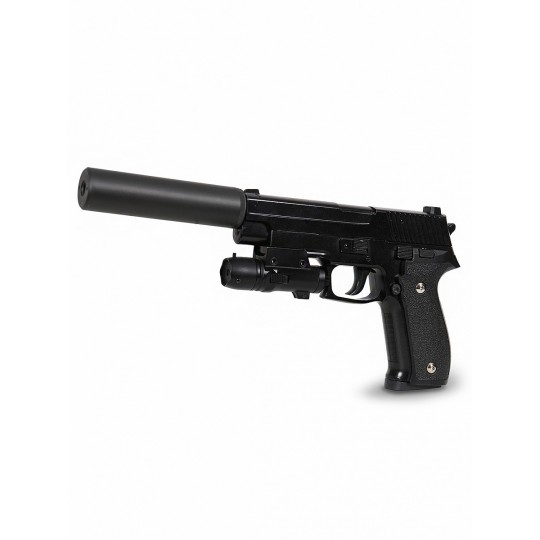 Пневматический пистолет SIG 226 с глушителем и ЛЦУ (металл, 20 см) - G.26A