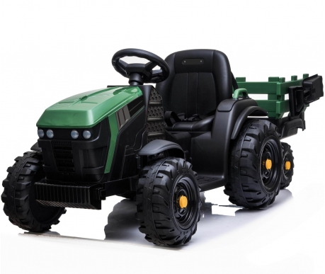 Детский электромобиль Bettyma трактор с прицепом 2WD 12V - BDM0925-GREEN
