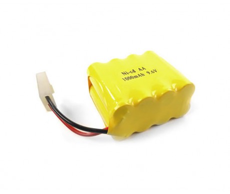 Аккумулятор Ni-Cd 9.6V 1000 mAh (форма ROW, разъем TAMIYA) - NICD-96R-1000-TAMIYA