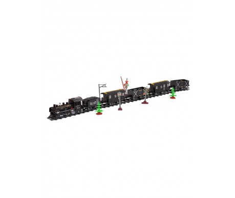 Железная дорога Fenfa (5 вагонов, звук, пускает пар) - 1603C