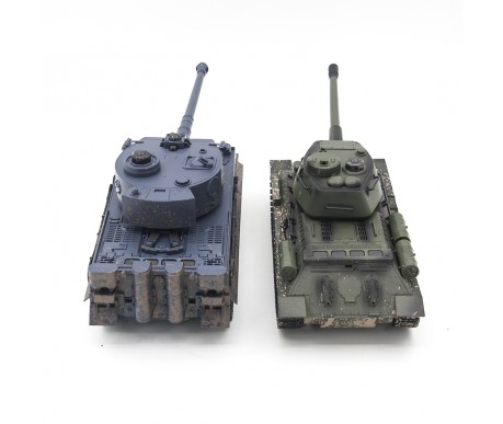 Радиоуправляемый танковый бой Русский Т34 и Немецкий Tiger 2.4G - ZEG-99824-RU