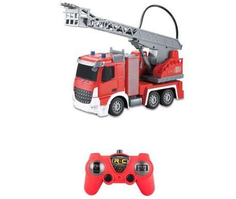 Радиоуправляемая пожарная машина (стреляет водой, масштаб 1:24) - YT55-9