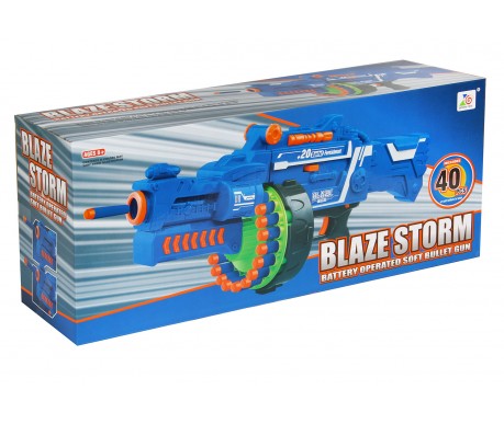 Автомат "BlazeStorm" с мягкими пулями на батарейках - 7050