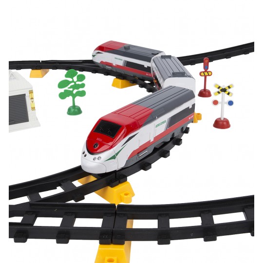 Железная дорога Скоростной экспресс (длина полотна 396 см, на батарейках) - LQ-2936A-12