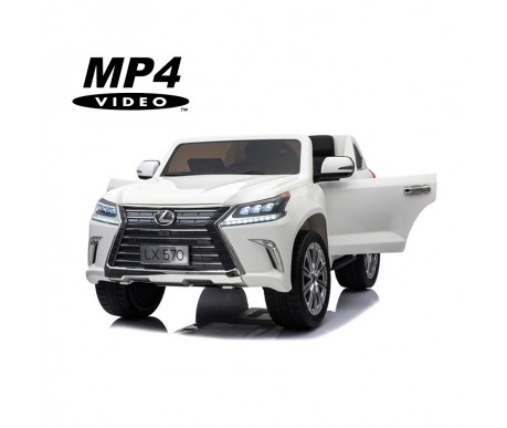 Детский электромобиль Lexus LX570 4WD MP4 - DK-LX570-WHITE-MP4