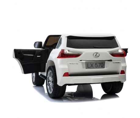 Детский электромобиль Lexus LX570 4WD MP4 - DK-LX570-WHITE-MP4