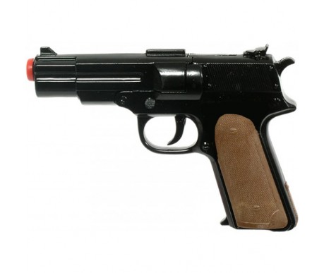 Пистолет металлический на 8 пистонов, длина 18 см - TC7270B