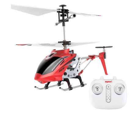 Радиоуправляемый вертолет Syma S107H RED 2.4G с функцией зависания - S107H