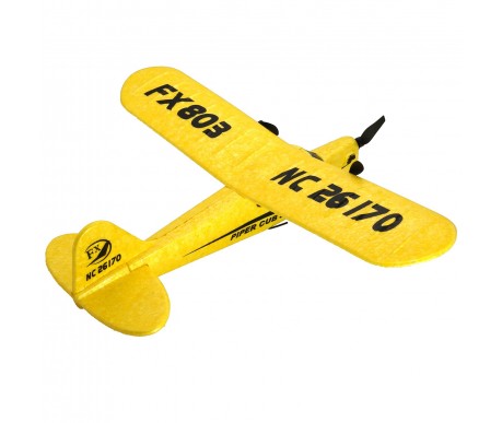 Радиоуправляемый самолет Piper Cub J3 для начинающих 2.4G - FX803-YELLOW