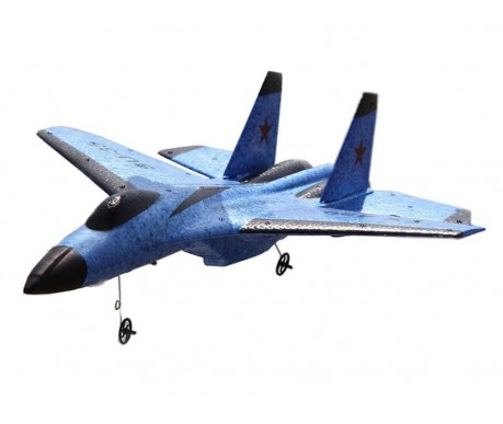 Радиоуправляемый самолет SU-35 для начинающих 2.4G - FX820-BLUE
