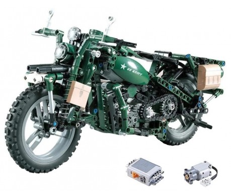 Конструктор Double E Cada Technics мотоцикл (550 деталей, электропривод) - C51022W