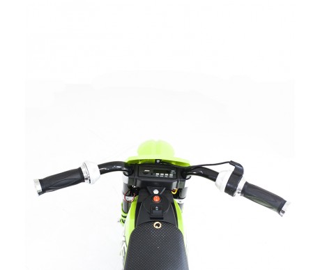 Детский кроссовый электромотоцикл Qike TD Green 6V - QK-3058-GREEN